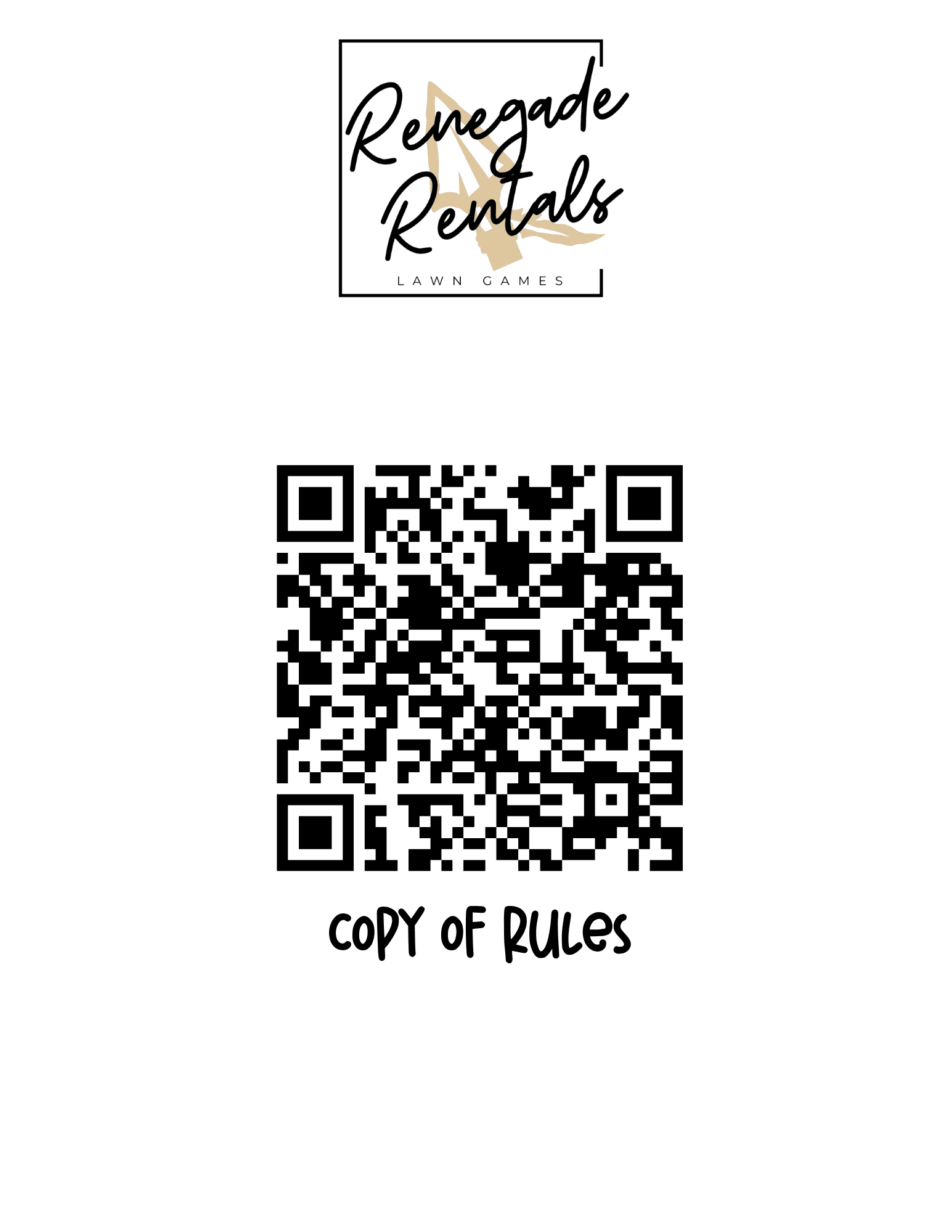 QR code for Renegade Rentals game rules